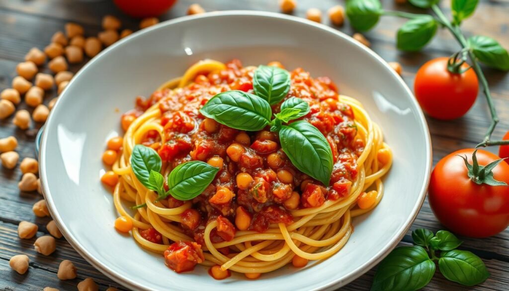 combinar garbanzos y pasta