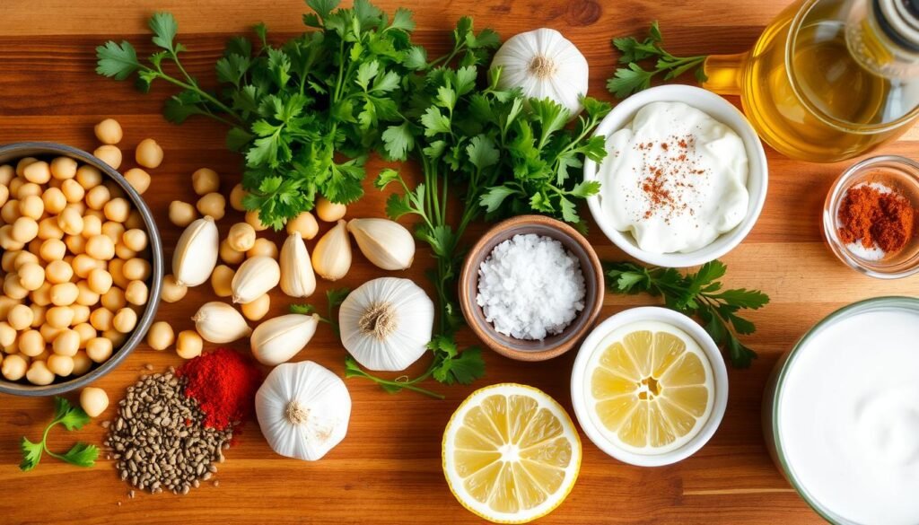 ingredientes falafel horno