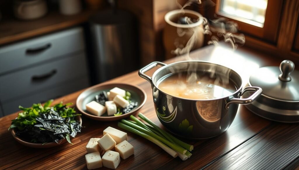 preparar sopa miso