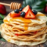 receta de crepes de harina de coco