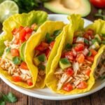 receta de tacos de lechuga con pollo