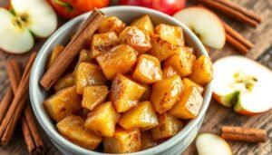 receta de trocitos de manzana con canela