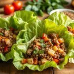 receta de wraps de lechuga con carne molida