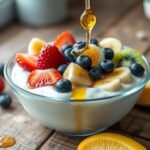 receta de yogur con frutas