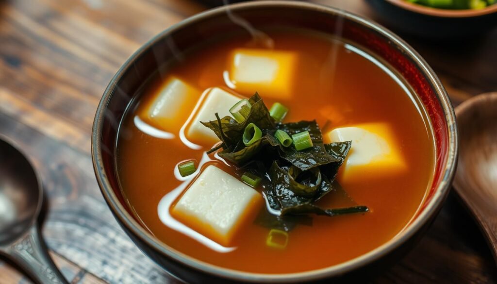 tofu en sopa miso